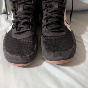 ASICS Men's Matflex 7 Wrestling Shoes Size 11, Black/White Gold, Hi Top